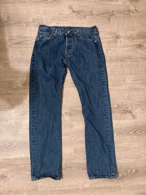 Levi's 501 w34 L34Men's Straight Jeans - Dark Blue Denim